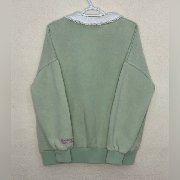 Dolls Kill Strawberry Shortcake Sweatshirt with lace & embroidery details. - Picture 2 of 16